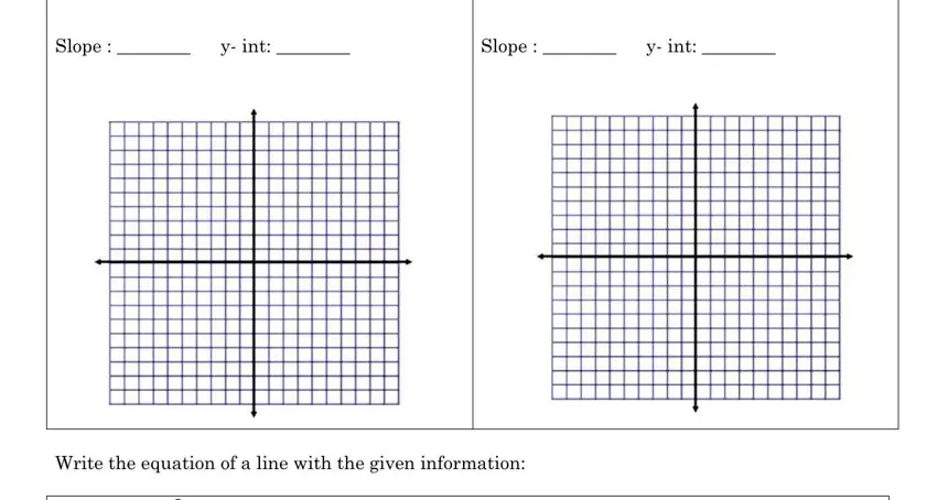 part 3 to finishing slope intercept form worksheet