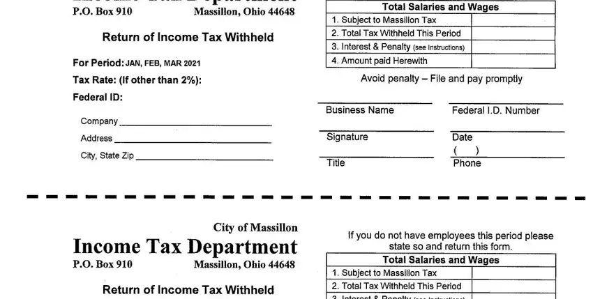 Finishing city of massillon income tax forms part 2