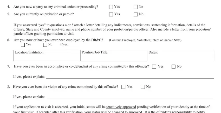 part 4 to completing ohio correctionalcenter visitor request